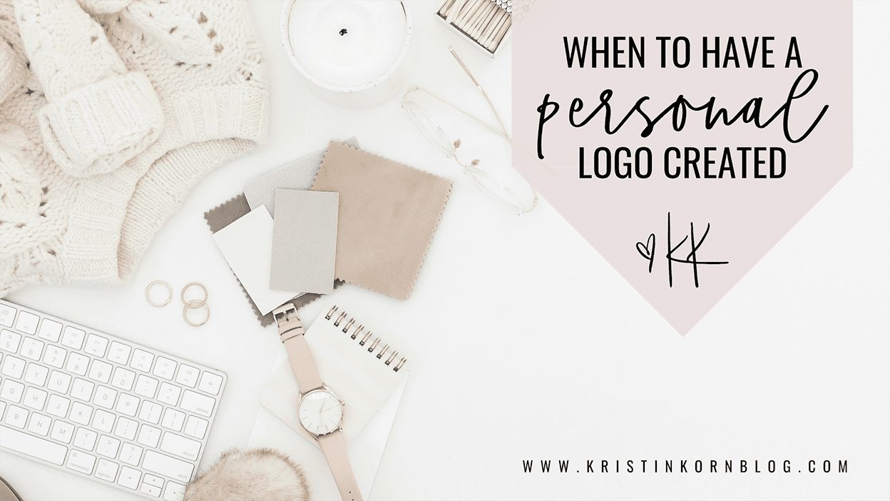 When should I have a personal brand logo created?