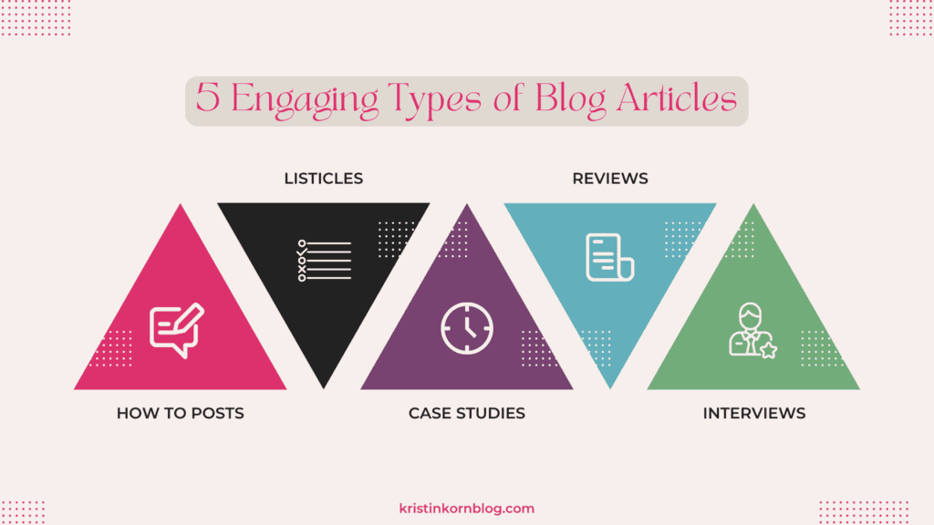 5 Engaging Types of Blog Articles