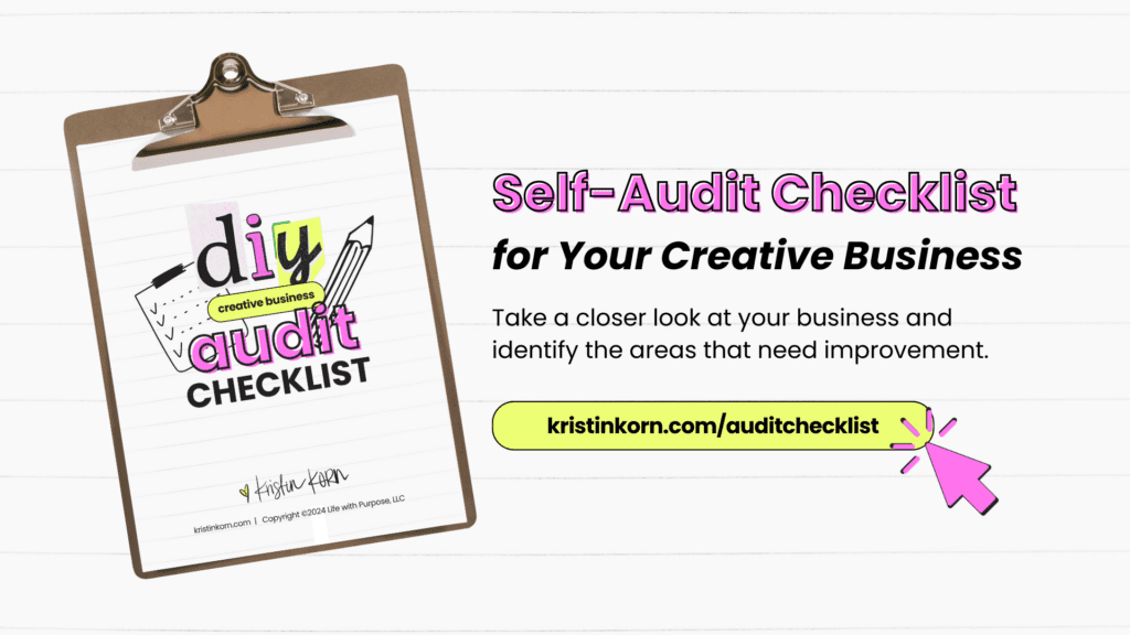 DIY Audit Checklist for creative entrepreneurs
